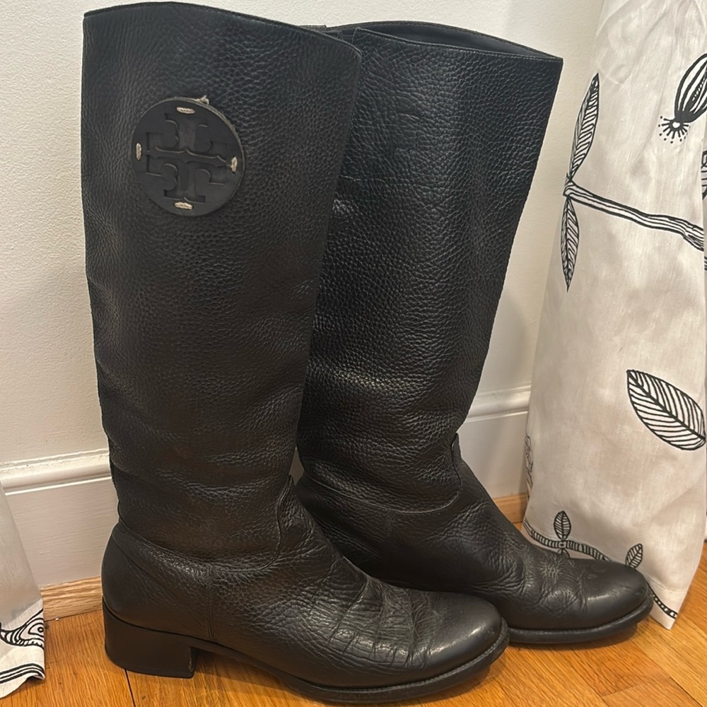Tory Burch leather riding boots